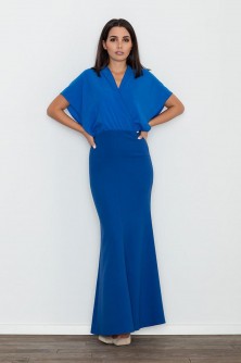 Mėlyna ilga suknelė Figl LKK111037
