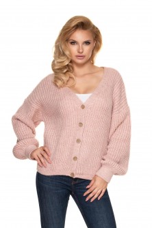 Sweater Kardigan Model 30077 Blady Róż - PeeKaBoo LKK156914