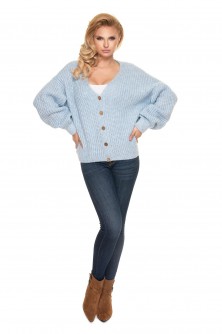 Sweater Kardigan Model 30077 Błękit - PeeKaBoo LKK156915