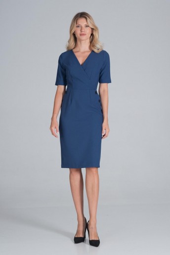 Dress Sukienka Model M851 Blue - Figl LKK162425 Apranga