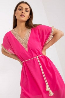 Dress Sukienka MOdel DHJ-SK-1508.12 Dark Pink - Italy Moda LKK167578