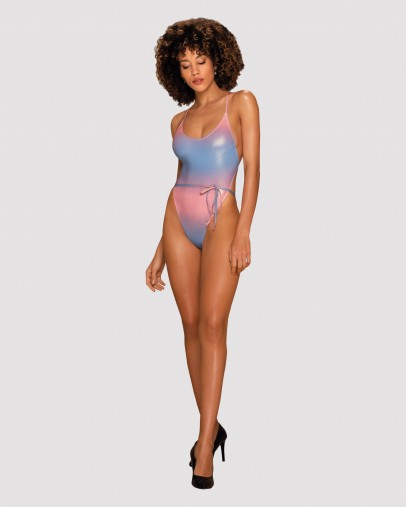 One-Piece Swimsuit Kostium kąpielowy Model Rionella Pink/Blue - Obsessive LKK168110 Maudymosi kostiumėliai