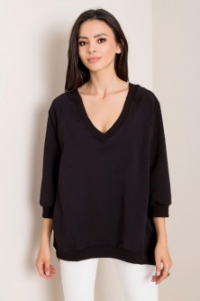 Bluza Damska Model RV-BL-5676.09 Black - Rue Paris LKK169866