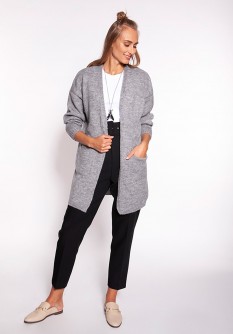 Sweater Kardigan Model PA013 Grey - MKM LKK170017