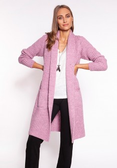 Sweater Kardigan Model PA015 Pink - MKM LKK170020