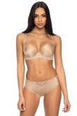 Pakelianti liemenėlė bra Biustonosz Push-up Model 0155/11/1 Jennifer II Beige - Mat LKK171356 Apatinis trikotažas