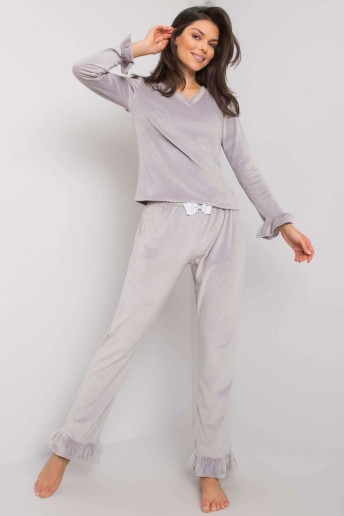 Pižama, Komplet Piżama Damska Model RV-PI-7394.23X Grey - Rue Paris LKK175420 Apatinis trikotažas