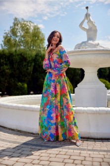 Dress Sukienka Model SUK0362 S02 Multicolor - Roco Fashion LKK181149