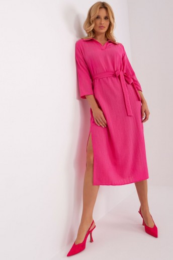 Dress Sukienka Model LK-SK-509342.33P Dark Pink - Lakerta LKK182069 Apranga