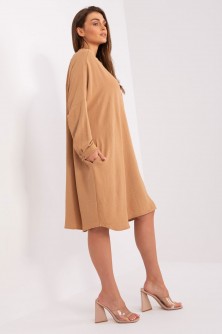 Dress Sukienka Model DHJ-SK-15506A.94P Camel - Italy Moda LKK187455