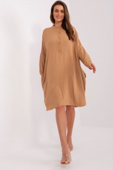 Dress Sukienka Model DHJ-SK-15506A.94P Camel - Italy Moda LKK187455