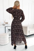 Dress Sukienka Model 511-2 Brown Zebra - Numoco LKK188112 Apranga