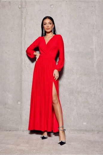 Dress Sukienka Model Tiffany CZE SUK0420 Red - Roco Fashion LKK188244 Apranga
