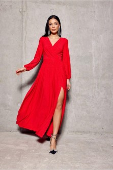 Dress Sukienka Model Tiffany CZE SUK0420 Red - Roco Fashion LKK188244