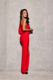 Dress Sukienka Model Natalie CZE SUK0426 Red - Roco Fashion LKK188265 Apranga